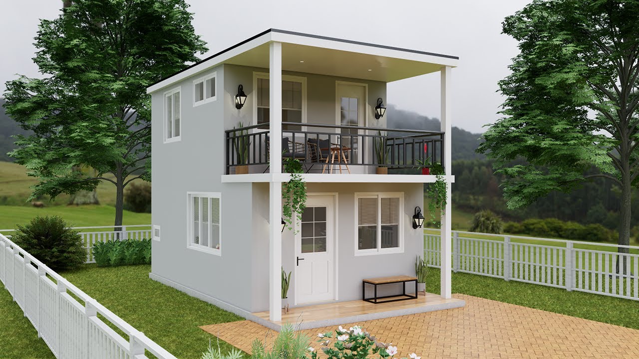 13'x20' (4x6 Meters) 2 Story Tiny House Design | 2 Bedroom Tiny Home