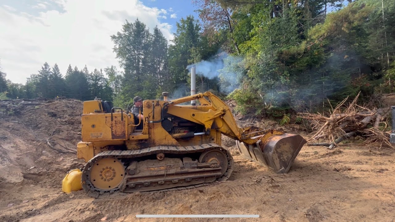 Working on the international 125 crawler loader