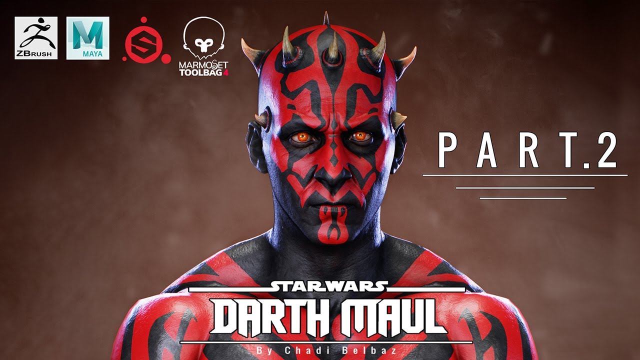 Darth Maul From Star Wars |  Game Character  |  Timelapse | Part 2
