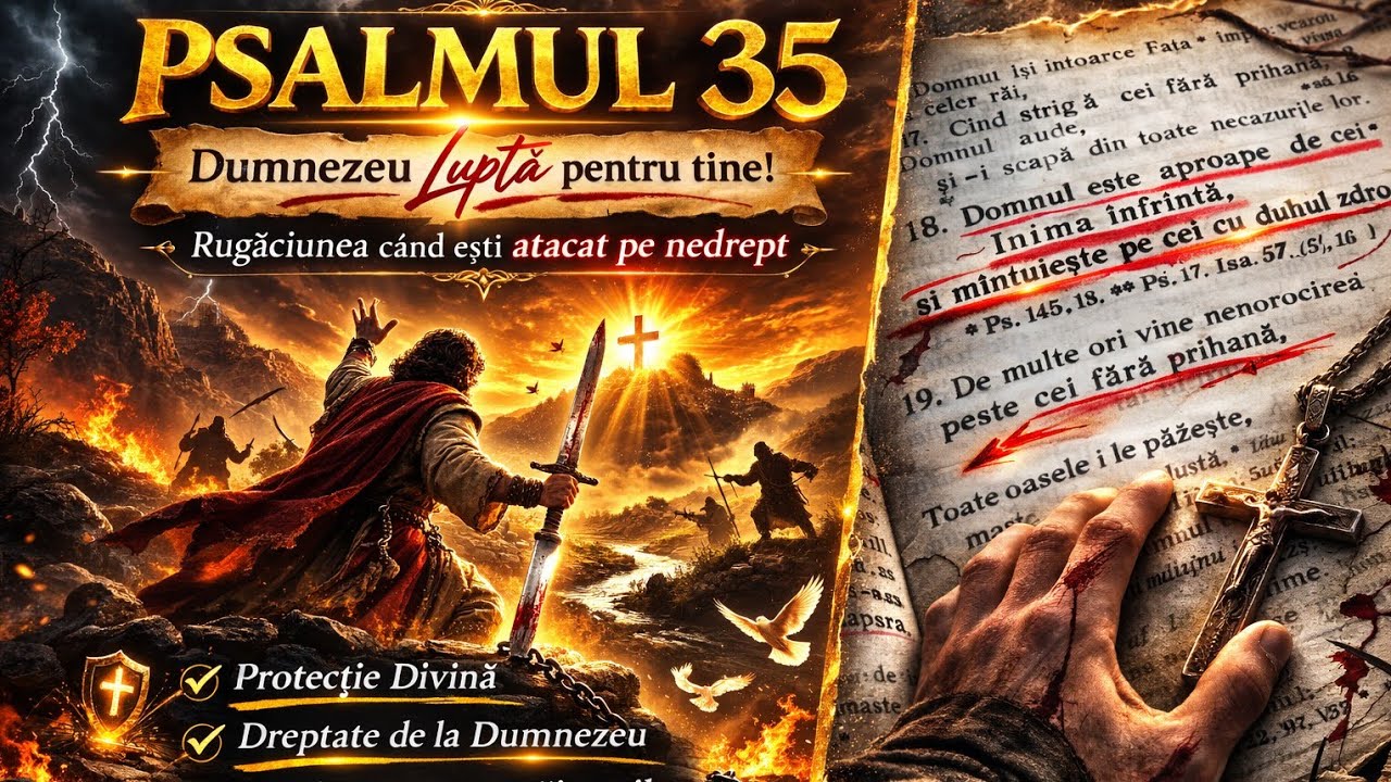 PSALMUL 35 – Rugăciunea când ești atacat pe nedrept | Dumnezeu luptă pentru tine!