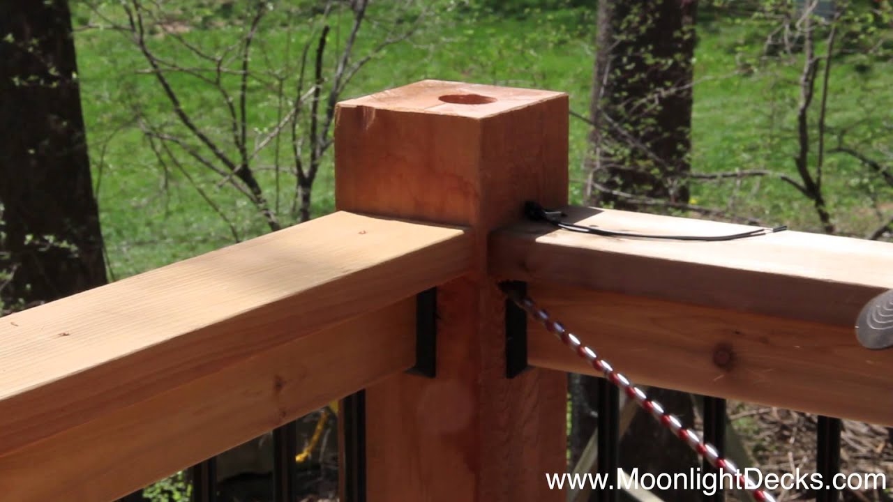Low Voltage Deck Lights Installation (Lighted Post Caps)