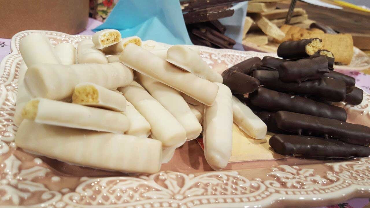 Bananitas y habanitos de chocolate
