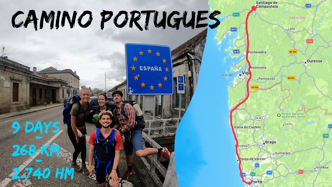 JAKOBSWEG - CAMINO PORTUGUES 2022 | Küstenweg | 9 Tage | 268 KM | Porto - Santiago de Compostela