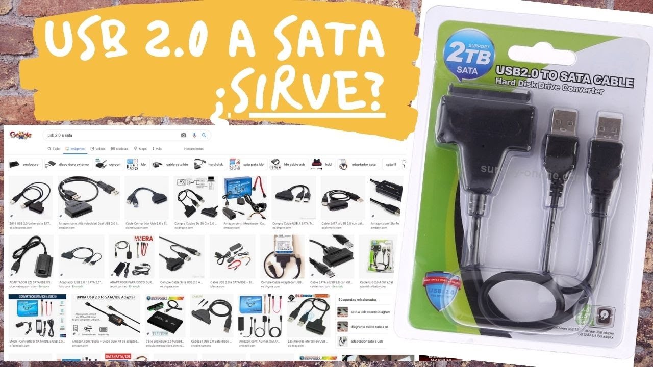 Convertidor Adaptador de #USB 2.0 a #SATA vale la pena o no?