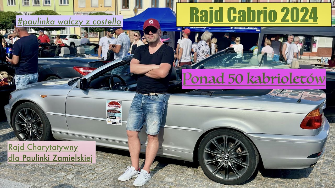 Charytatywny Rajd Cabrio 2024 🇵🇱, 8 etap,29.06.24,4K, #paulinkawalczyzcostello #cabriolet #bmwe46