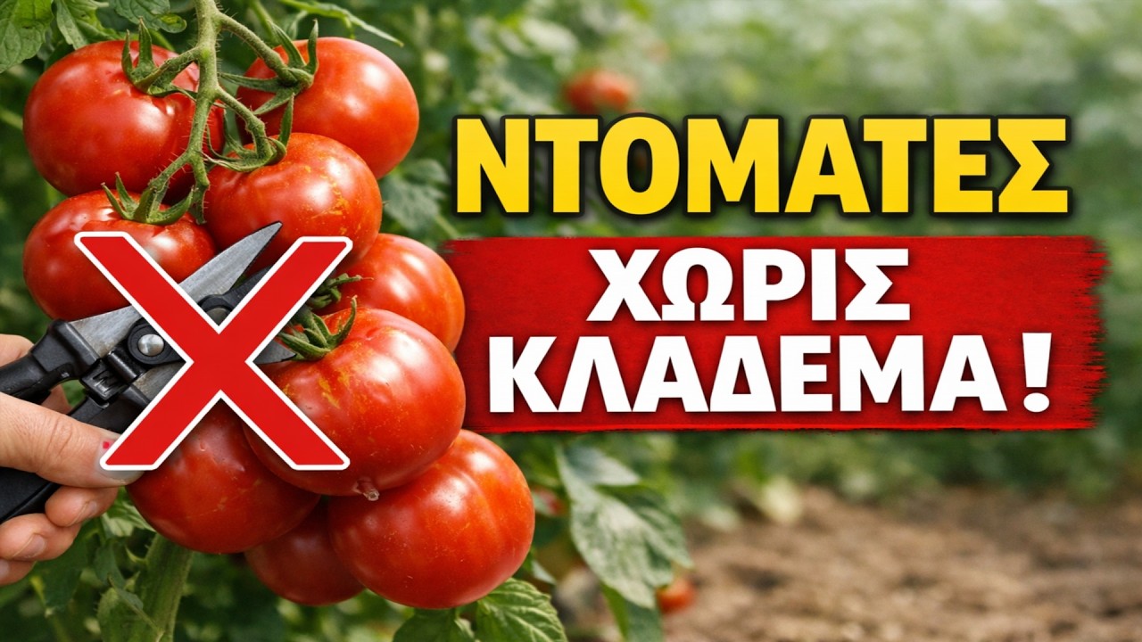 Ντομάτες για Τεμπέληδες; 🤔 Οι 3 ποικιλίες που ΔΕΝ θέλουν κλάδεμα & γεμίζουν τον κήπο σου!