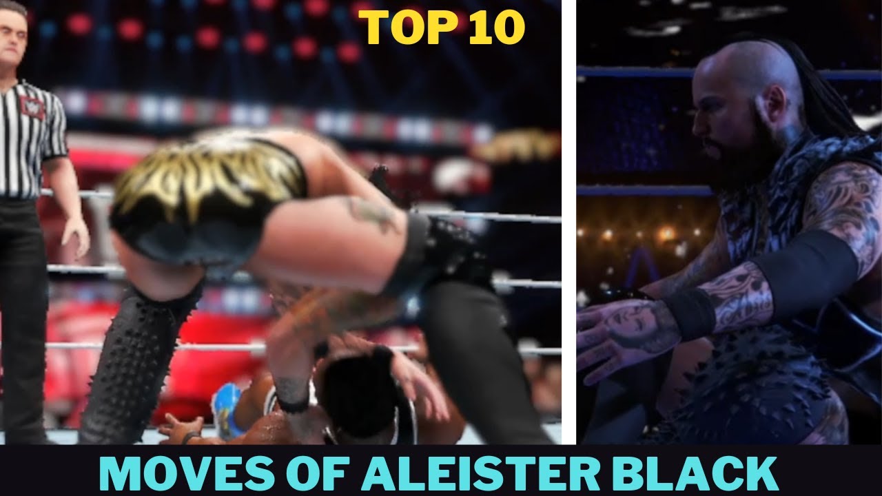 TOP 10 Moves of ALEISTER BLACK (WWE 2K20)