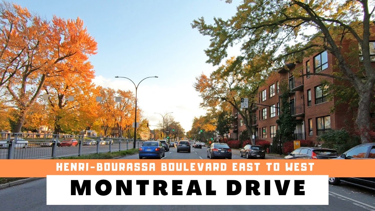Evening Drive in Montreal: Henri-Bourassa Boulevard East to West in Ahuntsic-Cartierville! #montreal