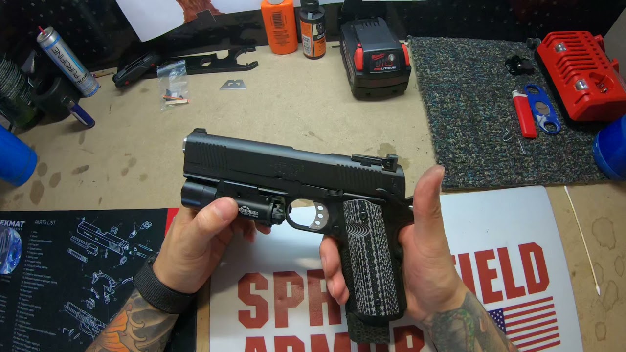 Как разобрать и собрать пистолет Springfield TRP OPERATOR 1911