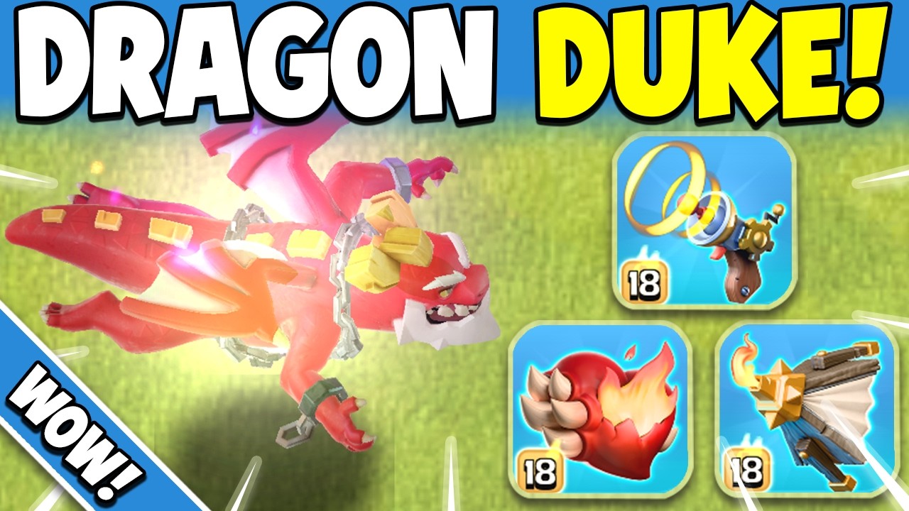 New Dragon Duke Hero Overview + Hero Equipment Guide! (Clash of Clans)