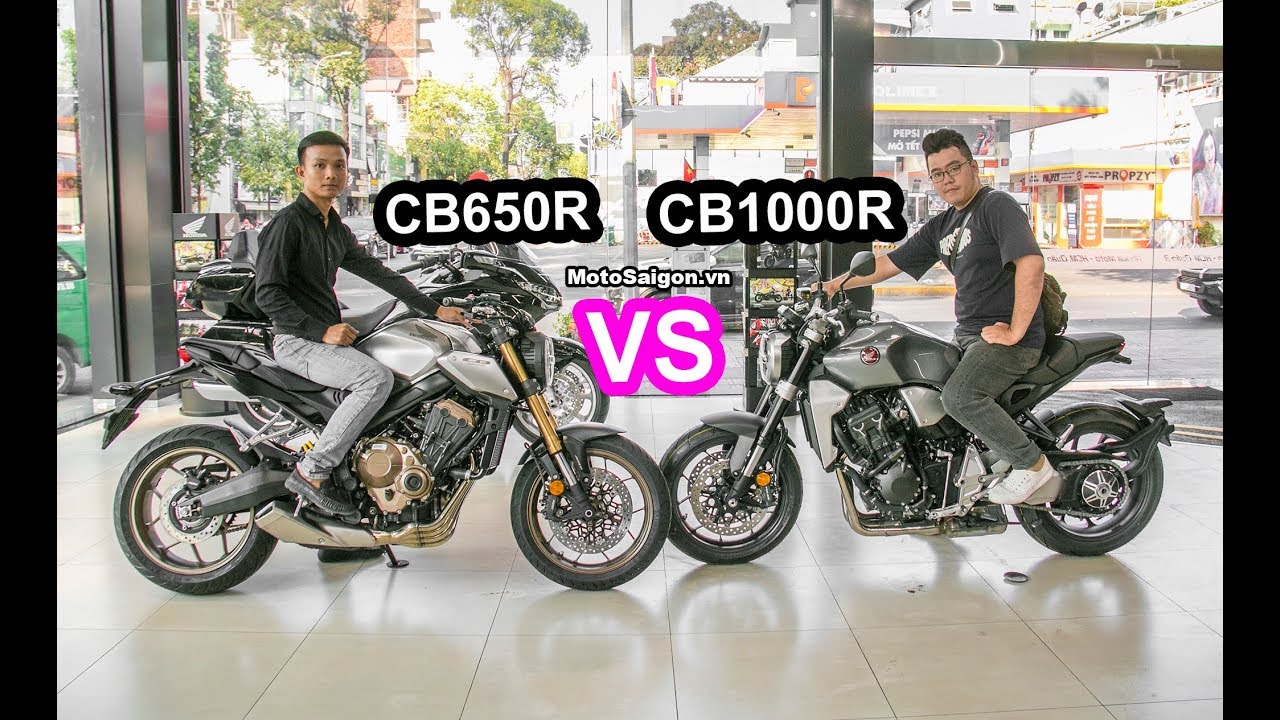 So sánh CB650R vs CB1000R đánh giá ngoại hình giá bán