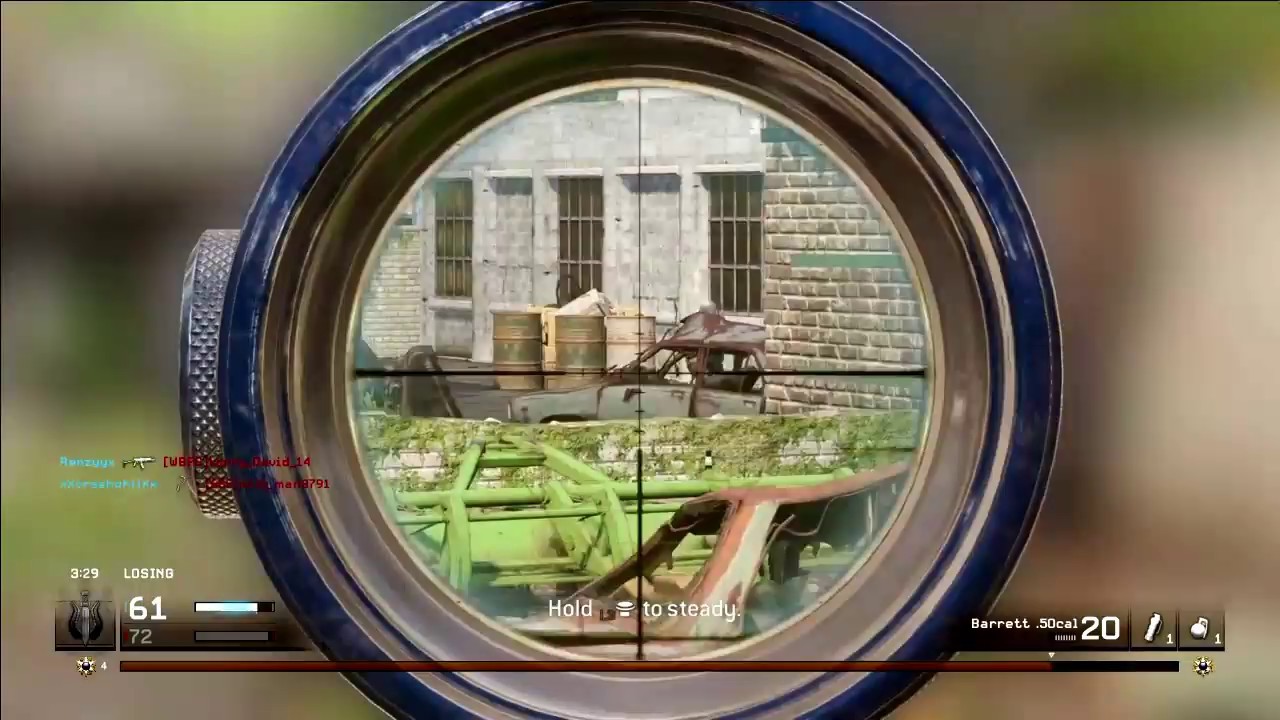 MWR barrett 50 cal sniper gameplay on daybreak new downpour remake
