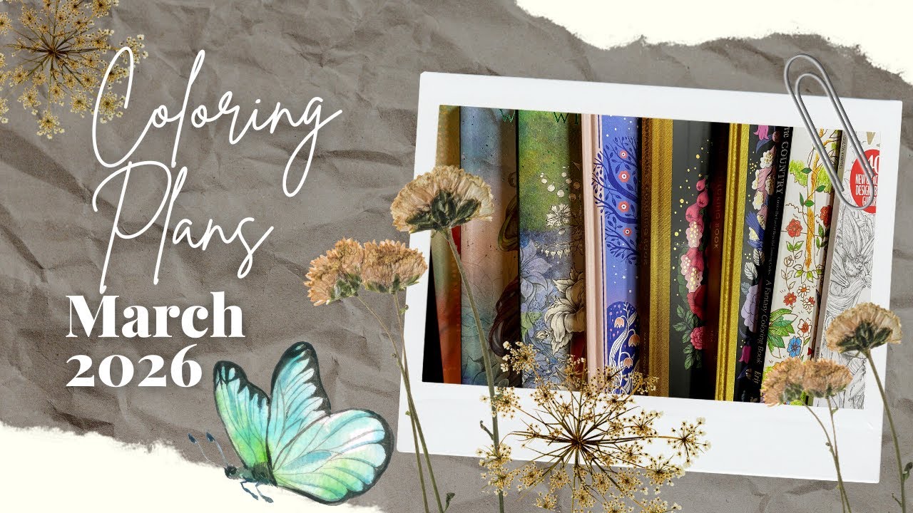 Coloring Plans for March 2026 | Adult Coloring