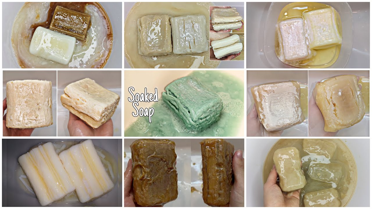 ПОДБОРКА РАЗМОКШЕГО ХОЗЯЙСТВЕННОГО МЫЛА 💆🏻‍♀️ SOAKED SOAP 🧼 ВИДЕО АНТИСТРЕСС ПЕРЕД СНОМ 😴