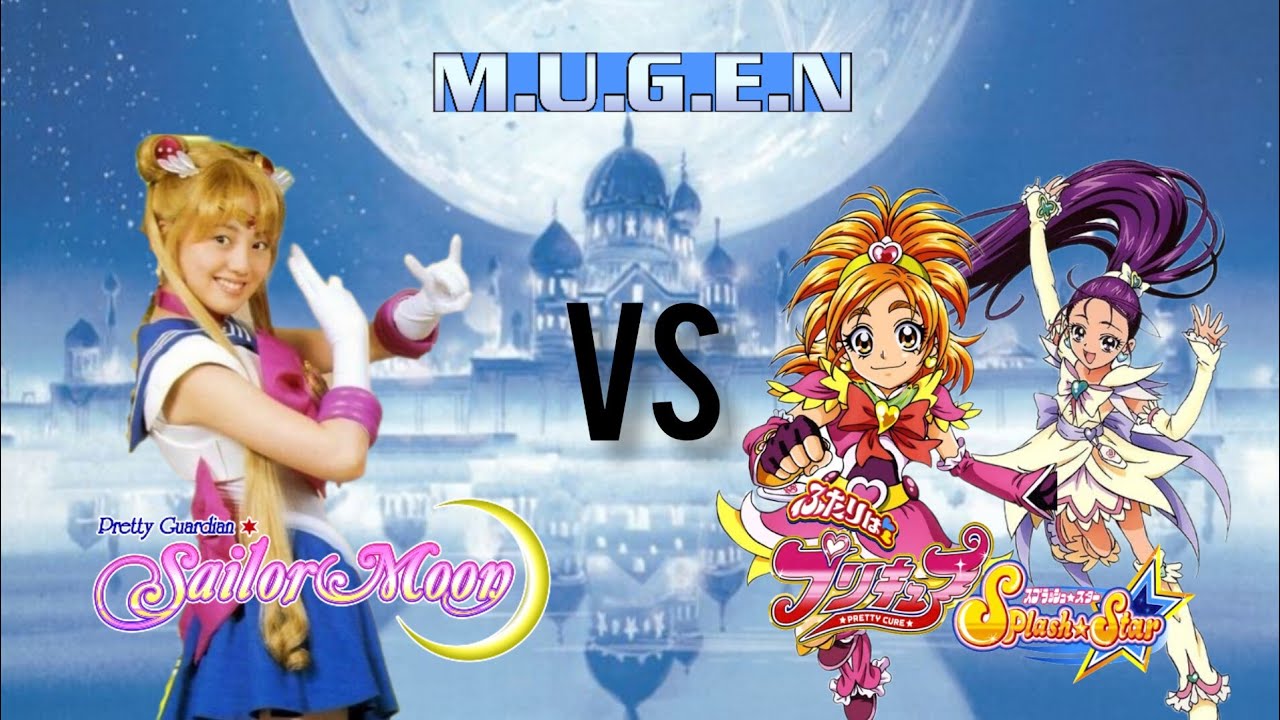 MUGEN Battles Hyper Sailor Moon VS Cure Bloom & Cure Egret