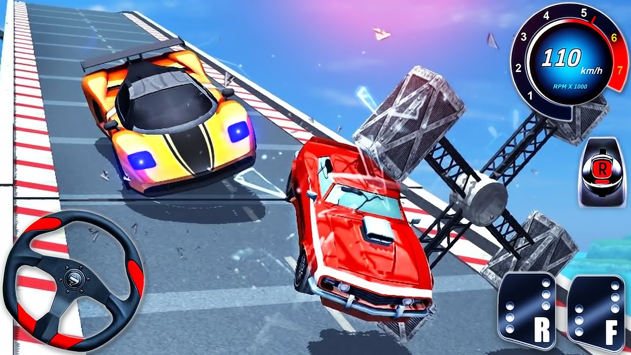 Vertical Mega Ramp Impossible 3D - Car Stunts Tracks Racing - Android GamePlay #7