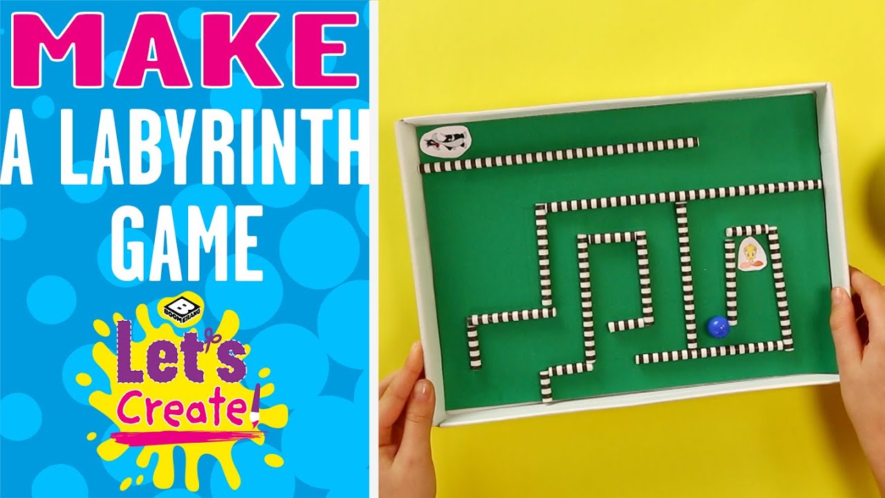 Let's Create! | How to Make A Labyrinth Game | Boomerang UK