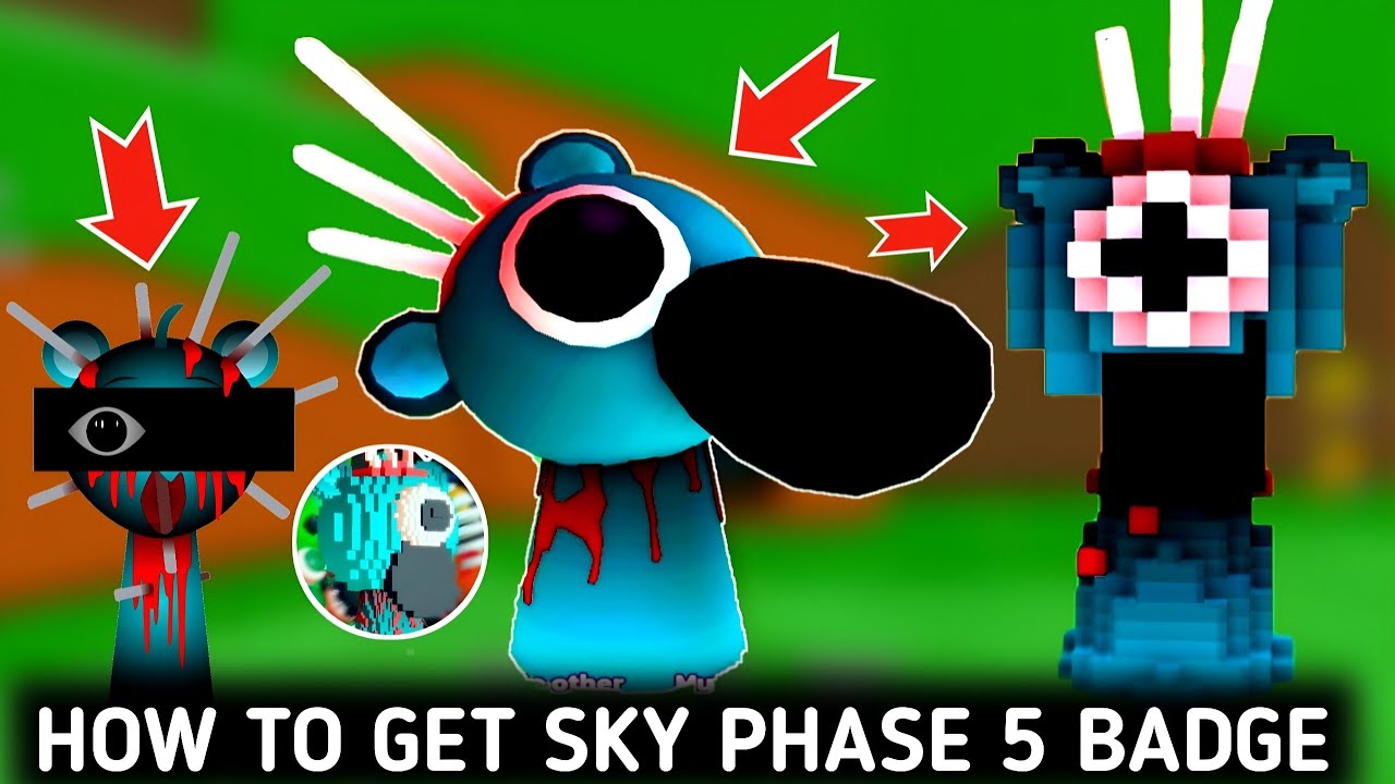 HOW TO GET SKY PHASE 5 BADGE Morph In 3D SPRUNKI SIM New Update | 3D Sprunki Simulator RP - Showcase