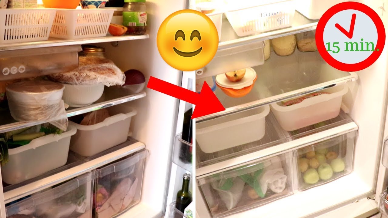 FRIGORIFERO PULITO E ORGANIZZATO IN 15 MINUTI, Pulizie di Casa