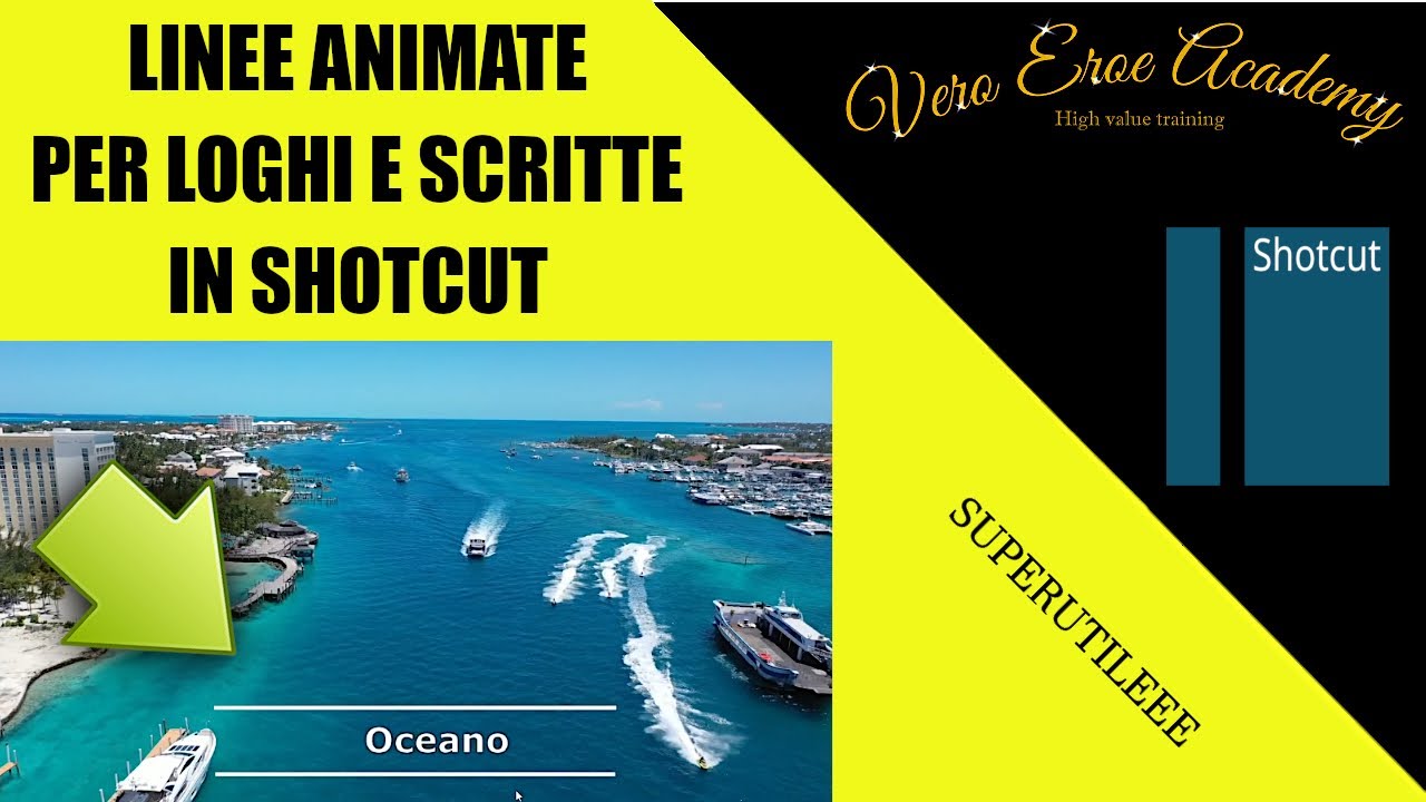 COME CREARE LINEE ANIMATE IN SHOTCUT - LINEE ANIMATE SHOTCUT