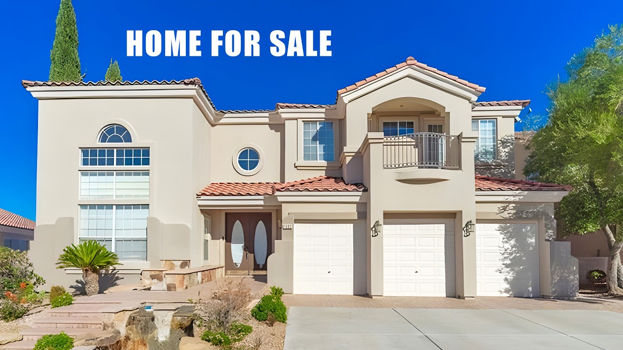 Las Vegas Home for Sale | Infinity Pool | Strip Views | Gated Entry | 3rd Floor Loft and Balcony