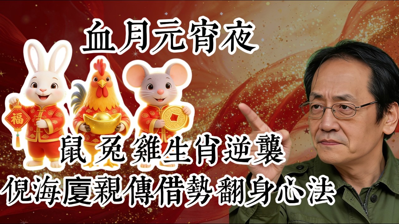血月元宵夜，屬鼠、屬兔、屬雞生肖注定逆襲！倪海廈親傳借勢翻身心法#倪海廈 #倪海廈學術講堂 #中醫養生 #經方中醫 #自然療法 #養生之道 #中醫理論  #中華醫學