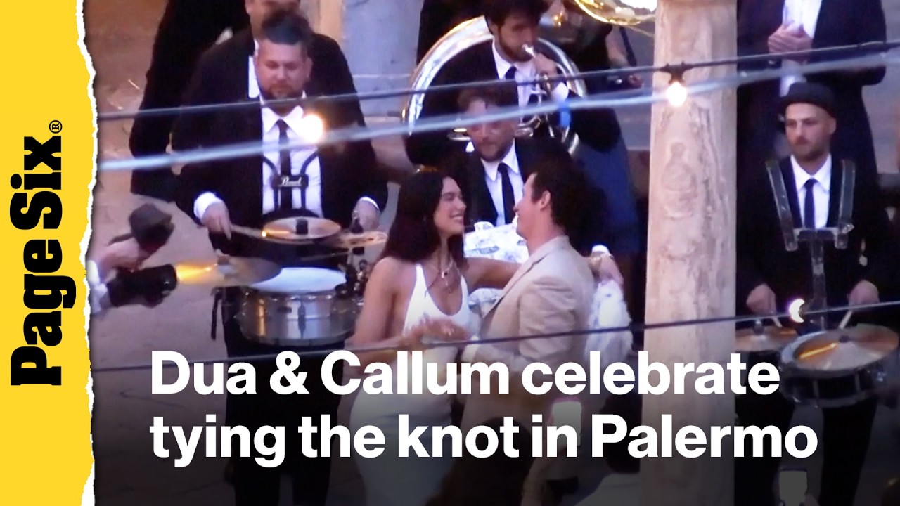 Dua Lipa and Callum Turner dance the night away at lavish Palermo wedding festivities