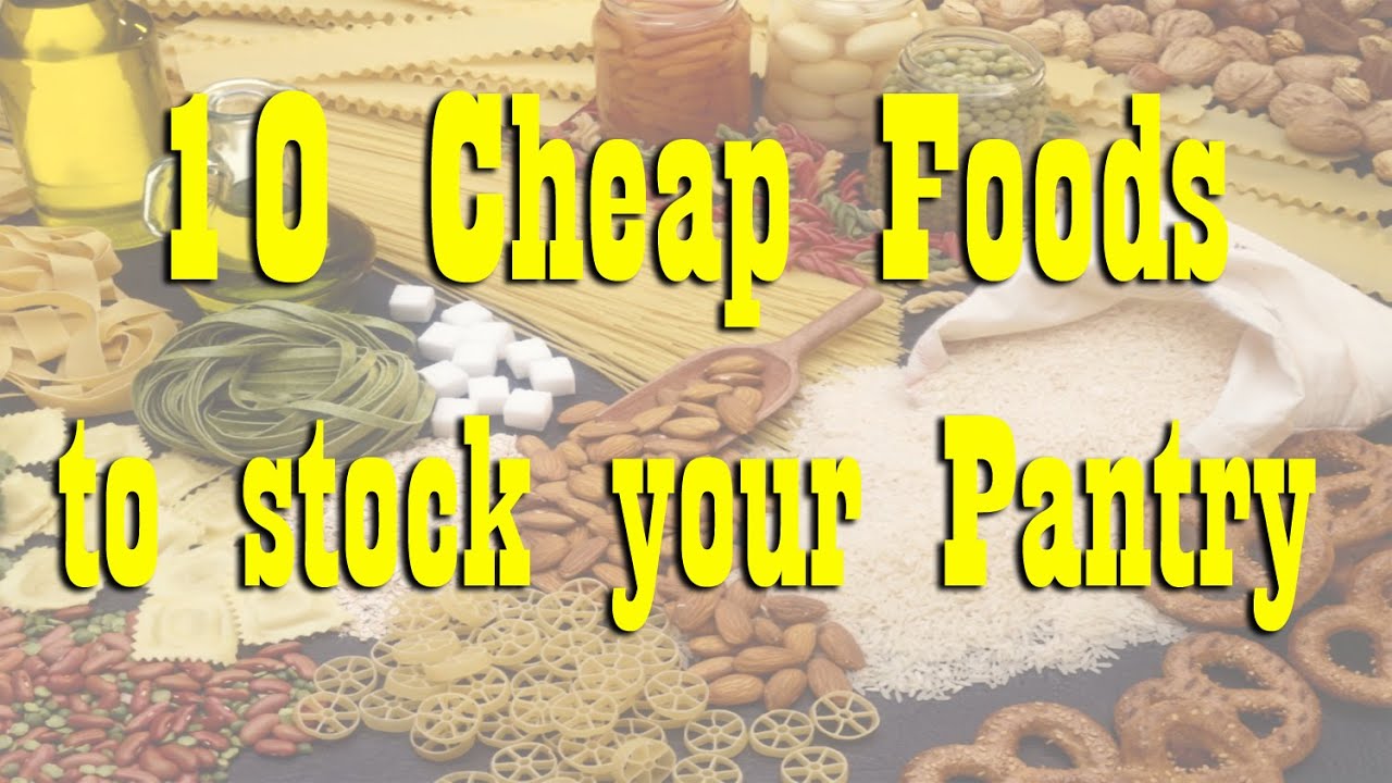 10 Cheap Foods that will last Years in your pantry ~ Food Storage