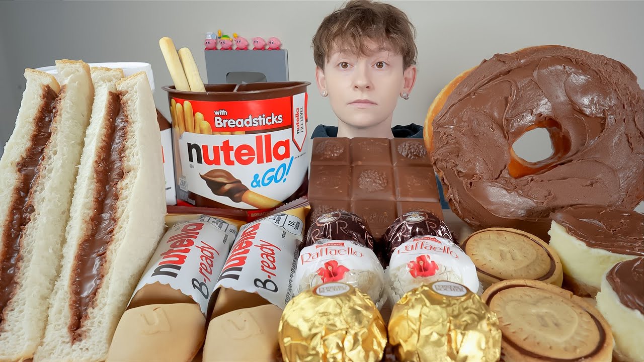 ASMR Nutella Desserts *Cheesecake, Donut, Cookies, Soft Sandwich, Ferrero Rocher, Bread Bar