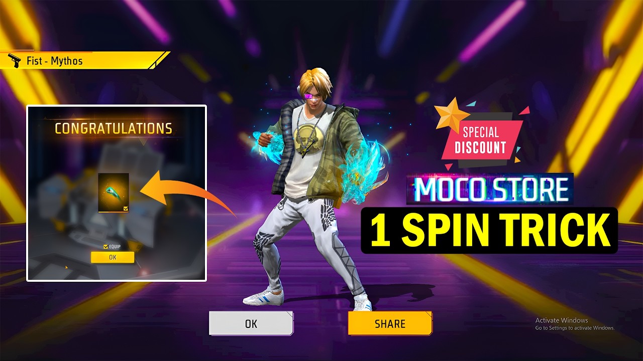 New Fist Skin Moco Store 1 Spin Trick 🤩 | Moco Store Event | Free Fire New Event Today 