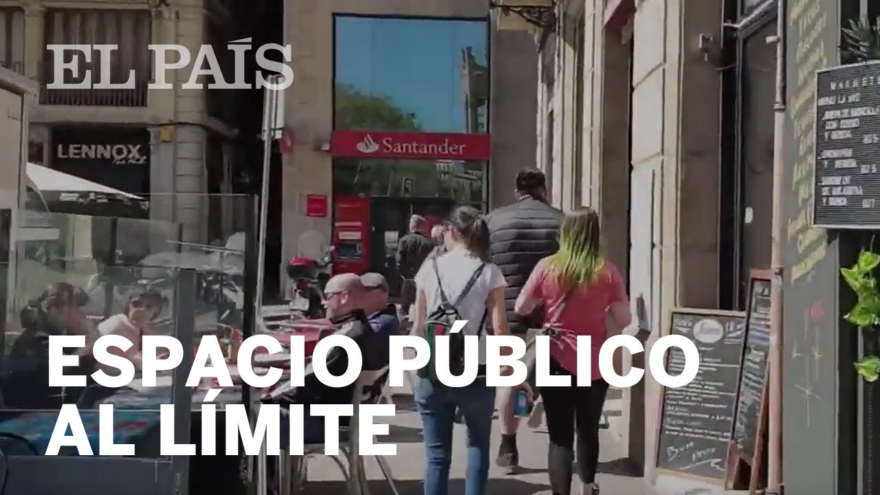 Espacio para las terrazas en Barcelona
