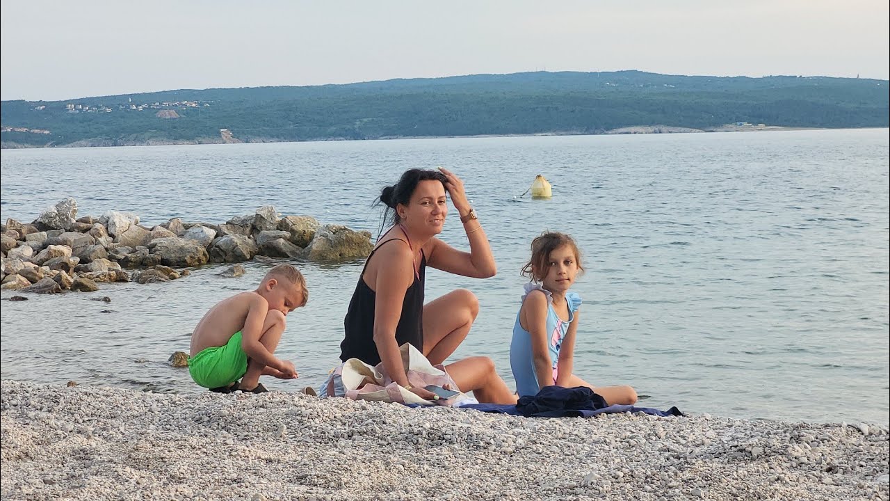 No jest inaczej ;) Chorwacja 2025 plaża Crikvenica