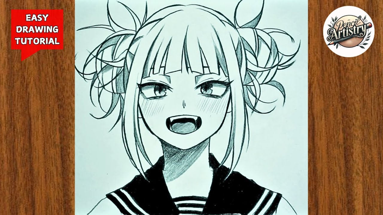 How to Draw Himiko Toga from My Hero Academia | Step-by-Step Sketch