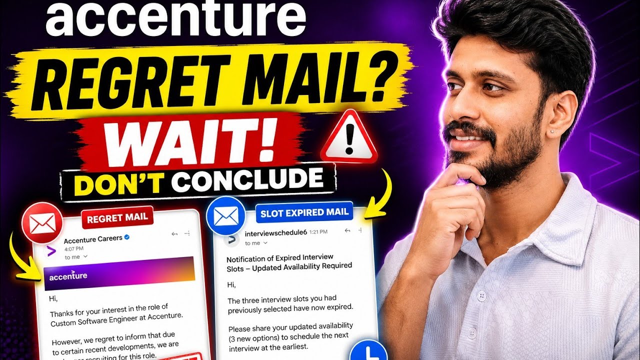 Accenture Custom software Engineer | Regret mail issue| watch it completely to know the issue 🔥🔥