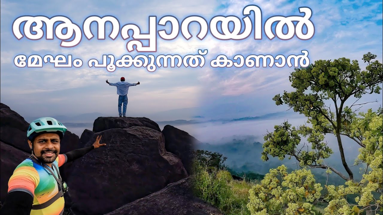 പഞ്ഞിക്കെട്ട് പോലെ മേഘങ്ങൾ | Anappara View Point, Thodupuzha | Morning Bicycle Ride
