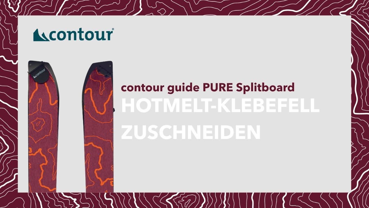 contour guide PURE Splitboard Skins - Zuschnitt