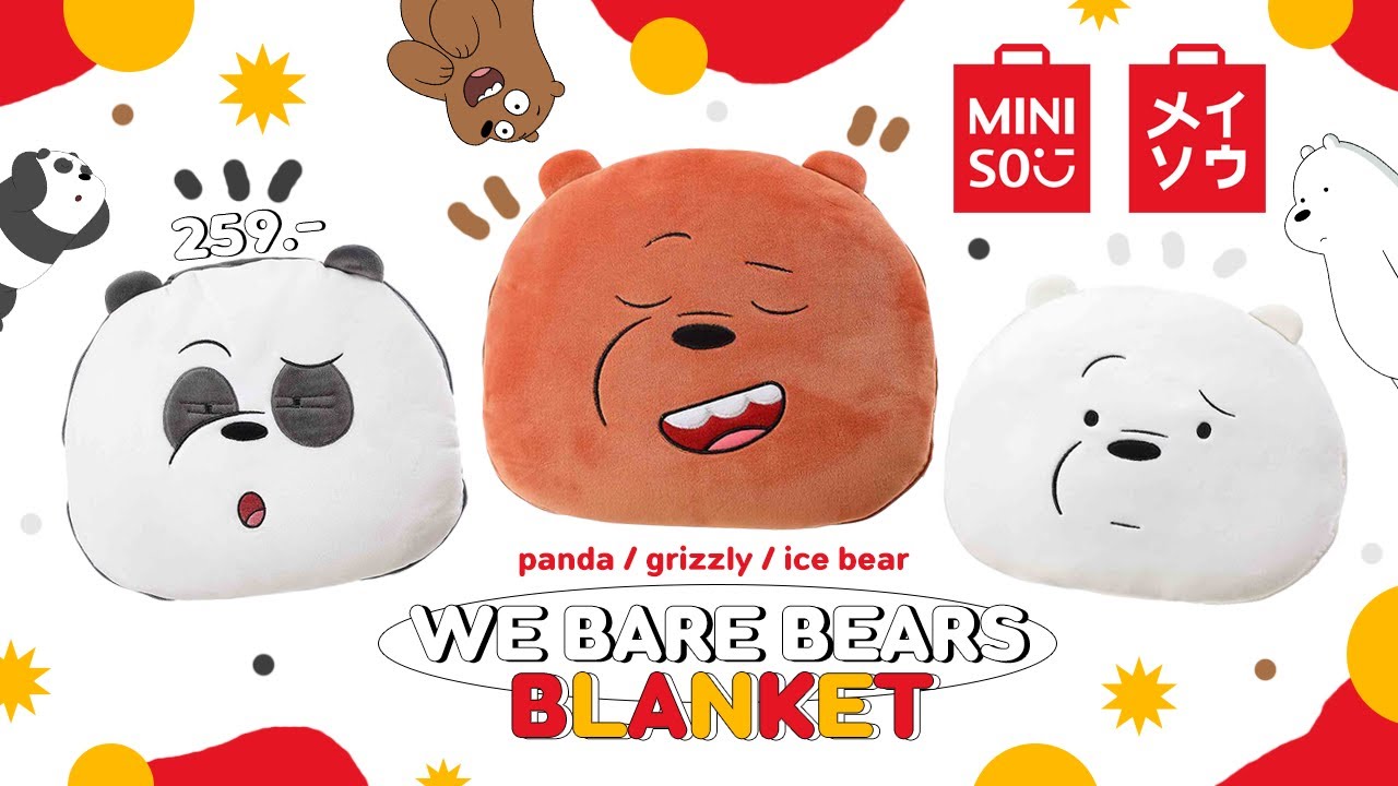 We Bare Bears Blanket - MINISO TH