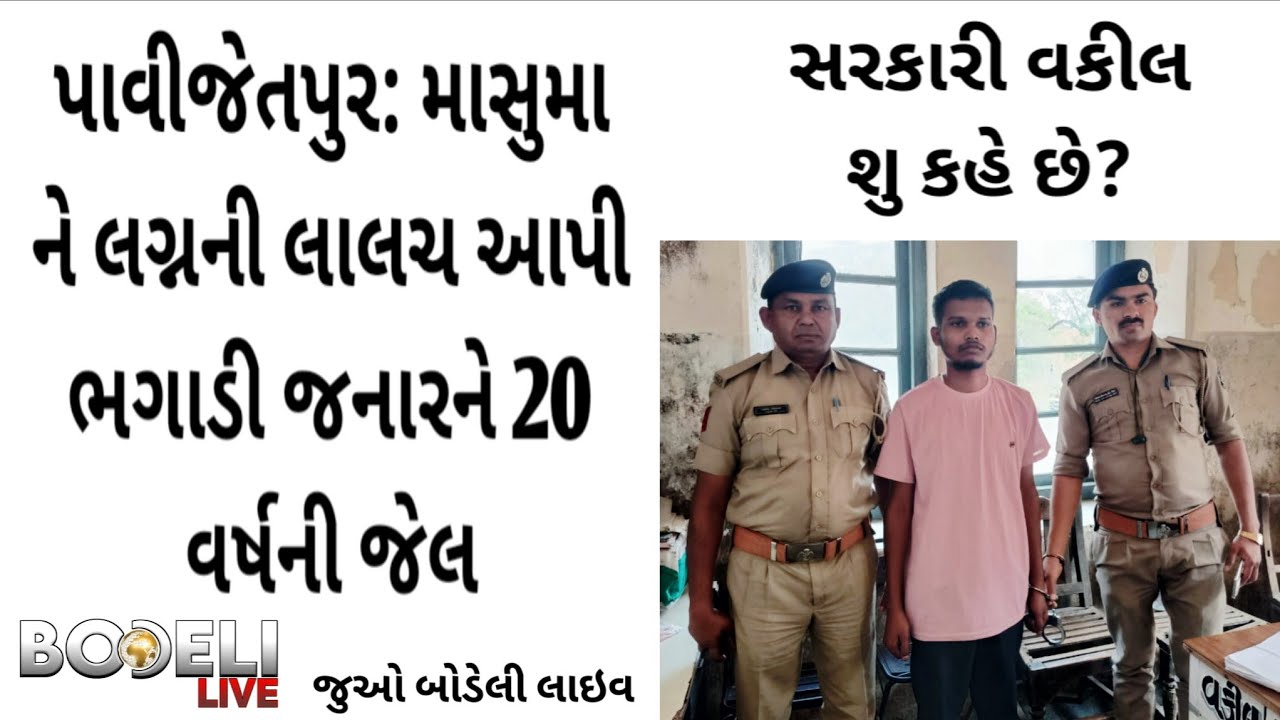 પાવીજેતપુર: માસુમાને લગ્નની લાલચ આપી ભગાડી જનારને 20 વર્ષની જેલ, સરકારી વકીલ શુ કહે છે?