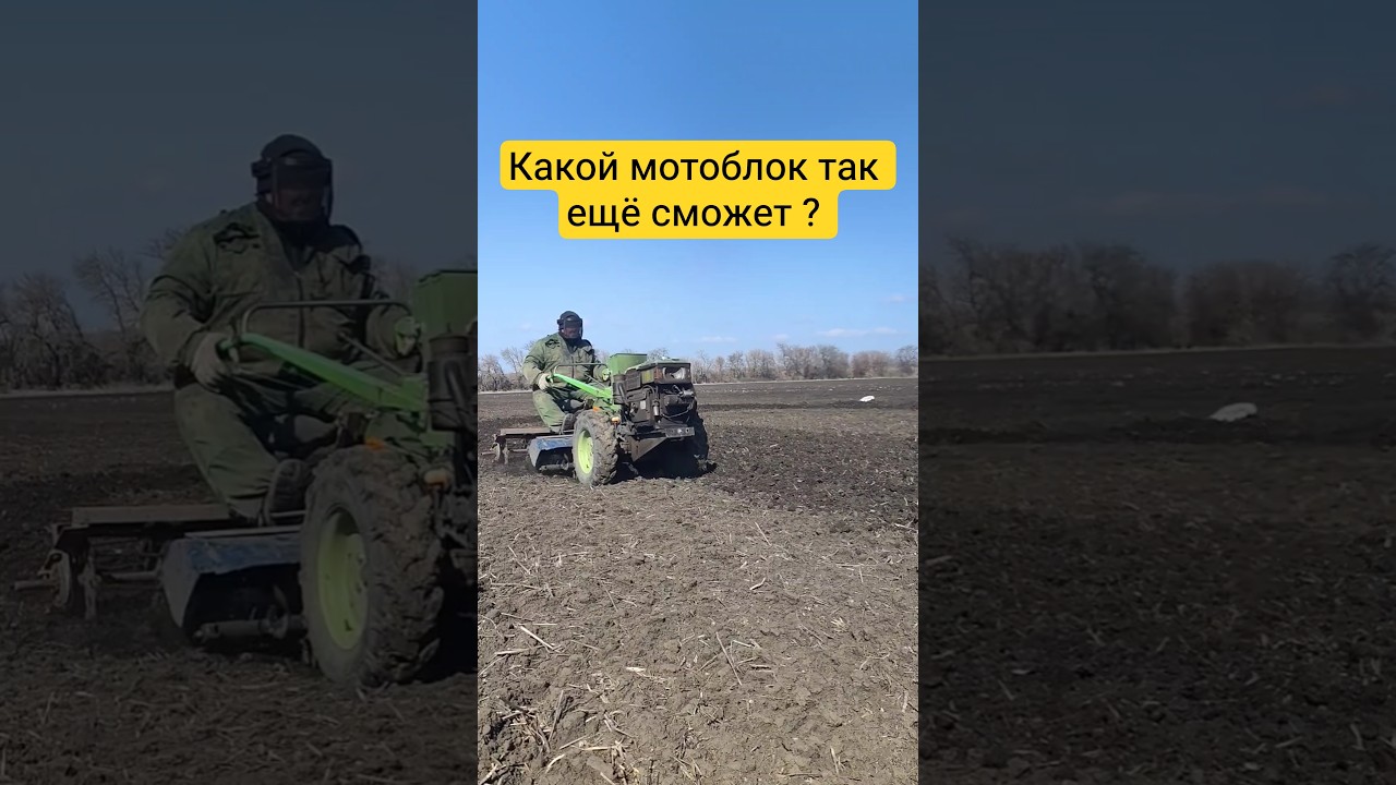 такого навесного не продают в магазине, мотоблок самоходный #мотоблок #поле #огороди #минитрактор