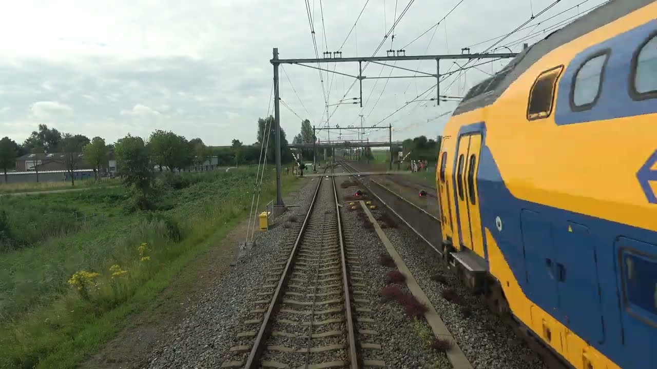 Cab ride train; Deventer GE-Tilburg Industrieterrein (via Betuweroute) (20240708; speed 10x)
