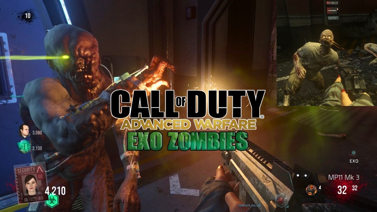 Playing COD: AW Exo Zombies 