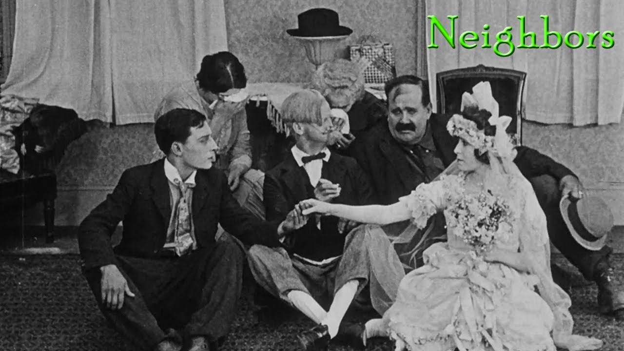 Neighbors (1920) Buster Keaton, Joe Roberts, Joe Keaton, Virginia Fox
