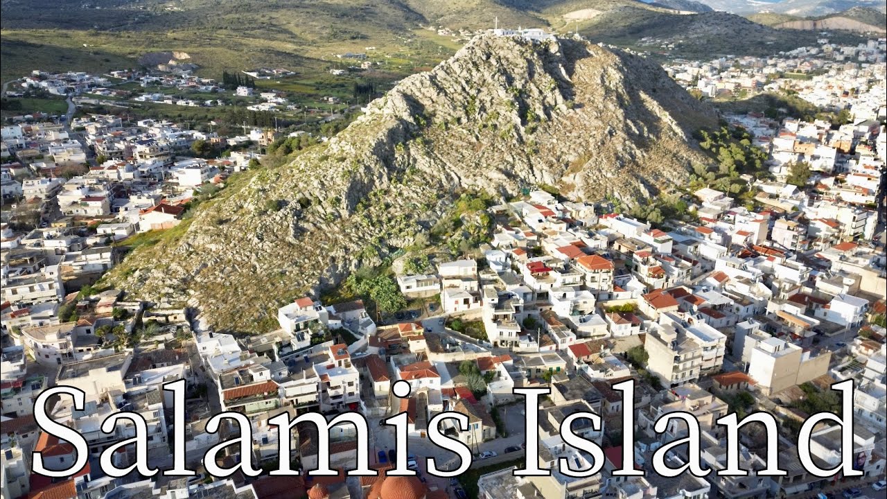 Salamis Island (Salamina), Greece - by drone [4K]. #salamina