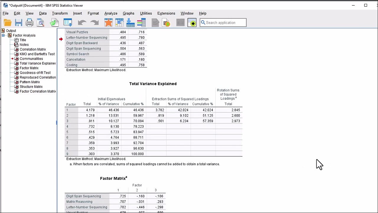 V18.3 Exploratory Factor Analysis