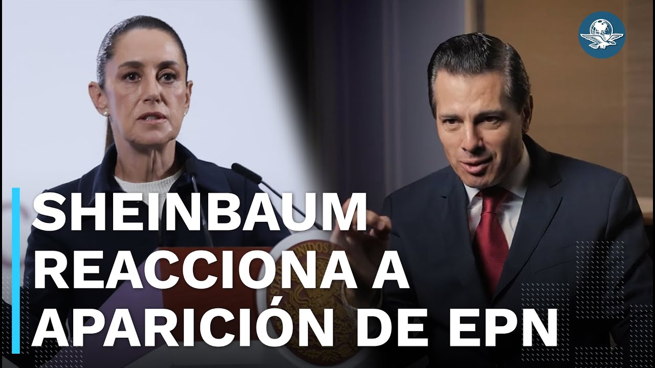 Esto dijo Sheinbaum sobre la reaparición de Peña Nieto en documental del NAIM