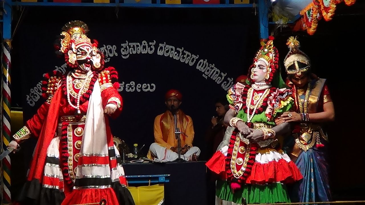 Yakshagana -- Narakasura moksha - 7 - Rahul as Murasura