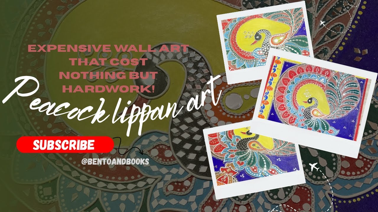 Peacock Lippan Art 🦚 | Easy DIY Mirror Work | Stunning Wall Decor Idea!
