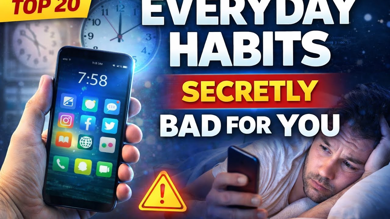 Top 20 Everyday Habits That Are Secretly Bad for You