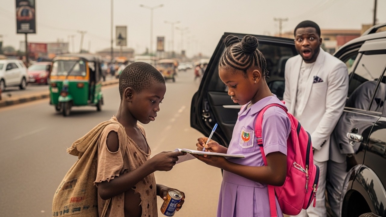 Billionaire Sees A Homeless Boy Teaching His Daughter, What Follows Stuns Everyone