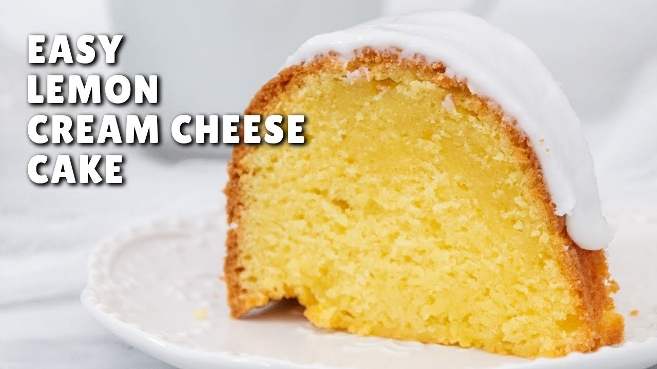 EASY Lemon Cream Cheese Cake